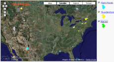 Shapefiles (GIS data), real-time, multiple layers, initial zoom