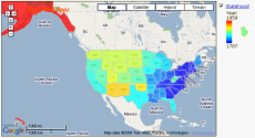 JSON format, tagged areas, colorscale